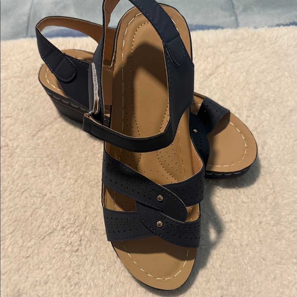 Elegant Navy Women's Sandals